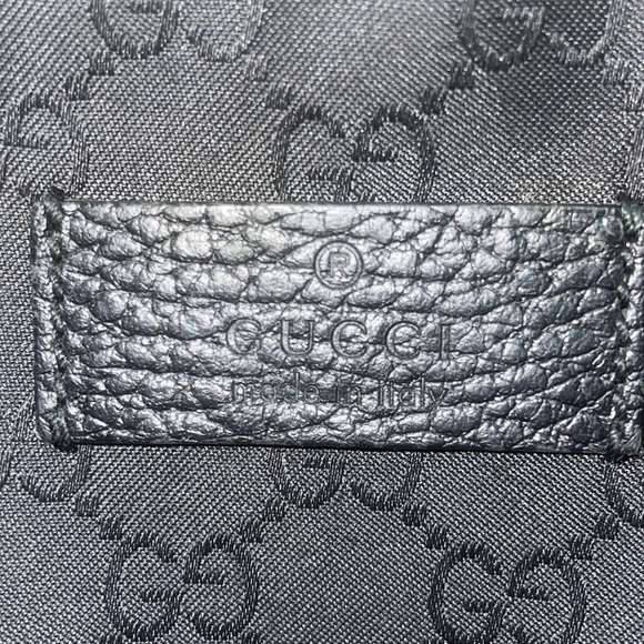 Black nylon Gucci back pack